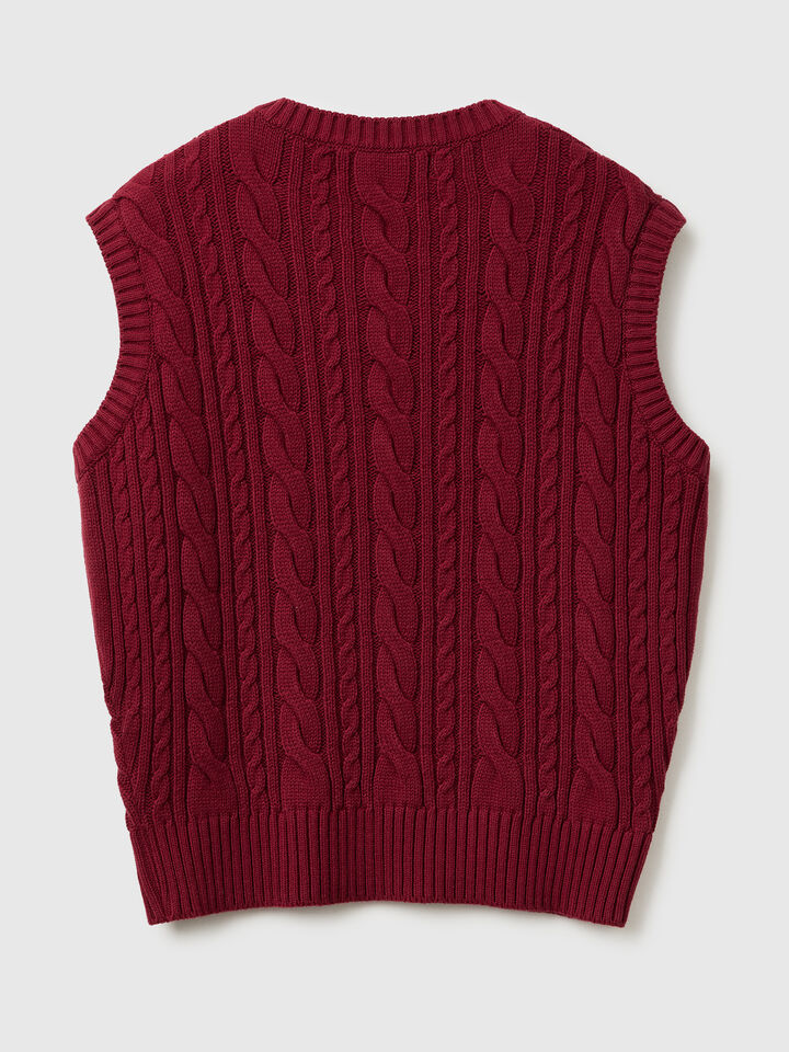 S/L V NECK SWEATER Women image number 6
